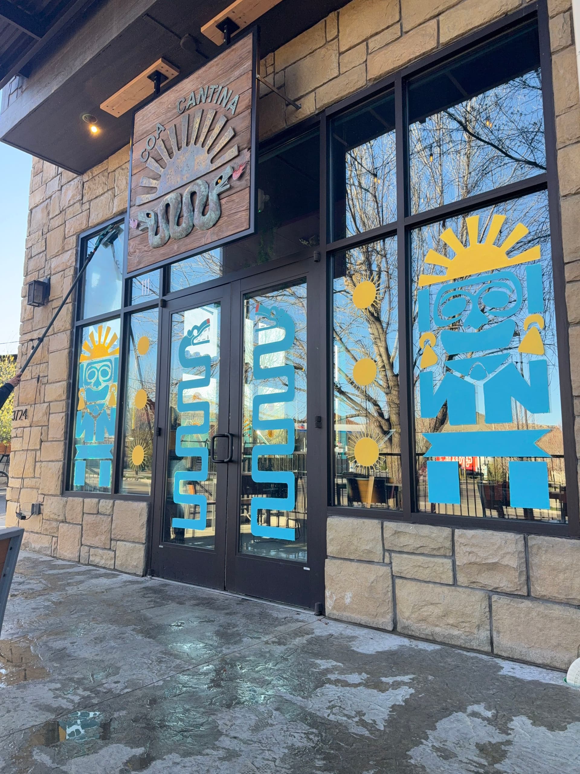 Sparkling Clean Windows at Coa Cantina