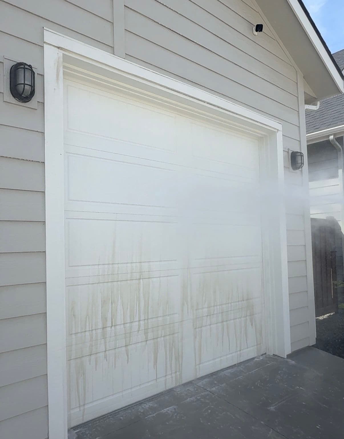 Garage Door Stains Don't Stand a Chance Against a Soft Wash